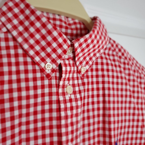 Ralph Lauren Button-Down Checkered Shirt, Short Sleeves, Boys, Size M (10-12) - Picture 3 of 8